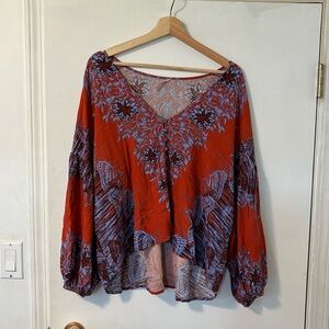 Free people floral shirt